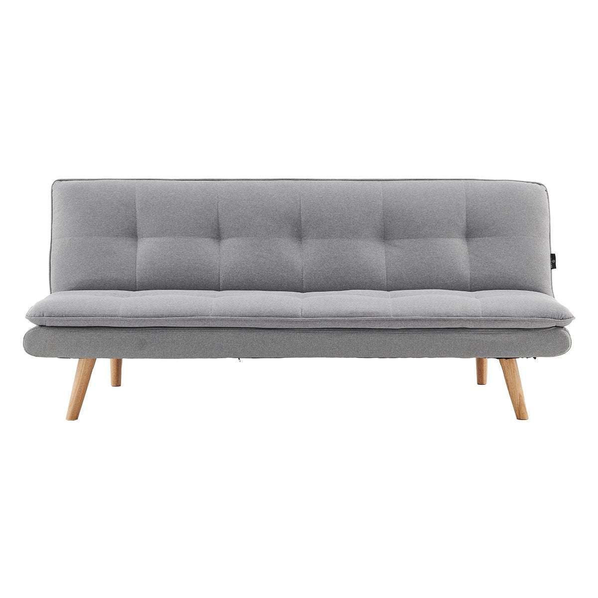 Sarantino 3 Seater Linen Couch Sofa Bed Lounge Futon - Light Grey
